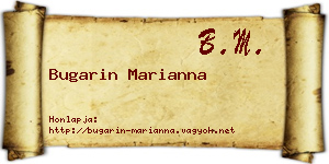 Bugarin Marianna névjegykártya